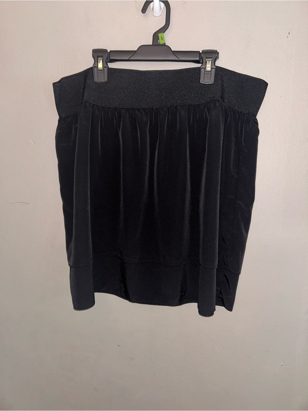 Elle Skirt - black layered flowy w/elastic waistband